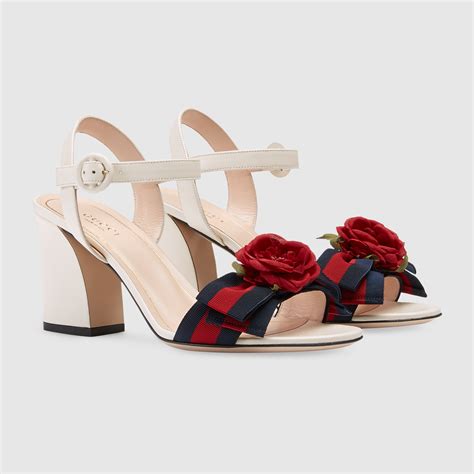 leather mid heel sandal gucci|gucci closed toe sandals.